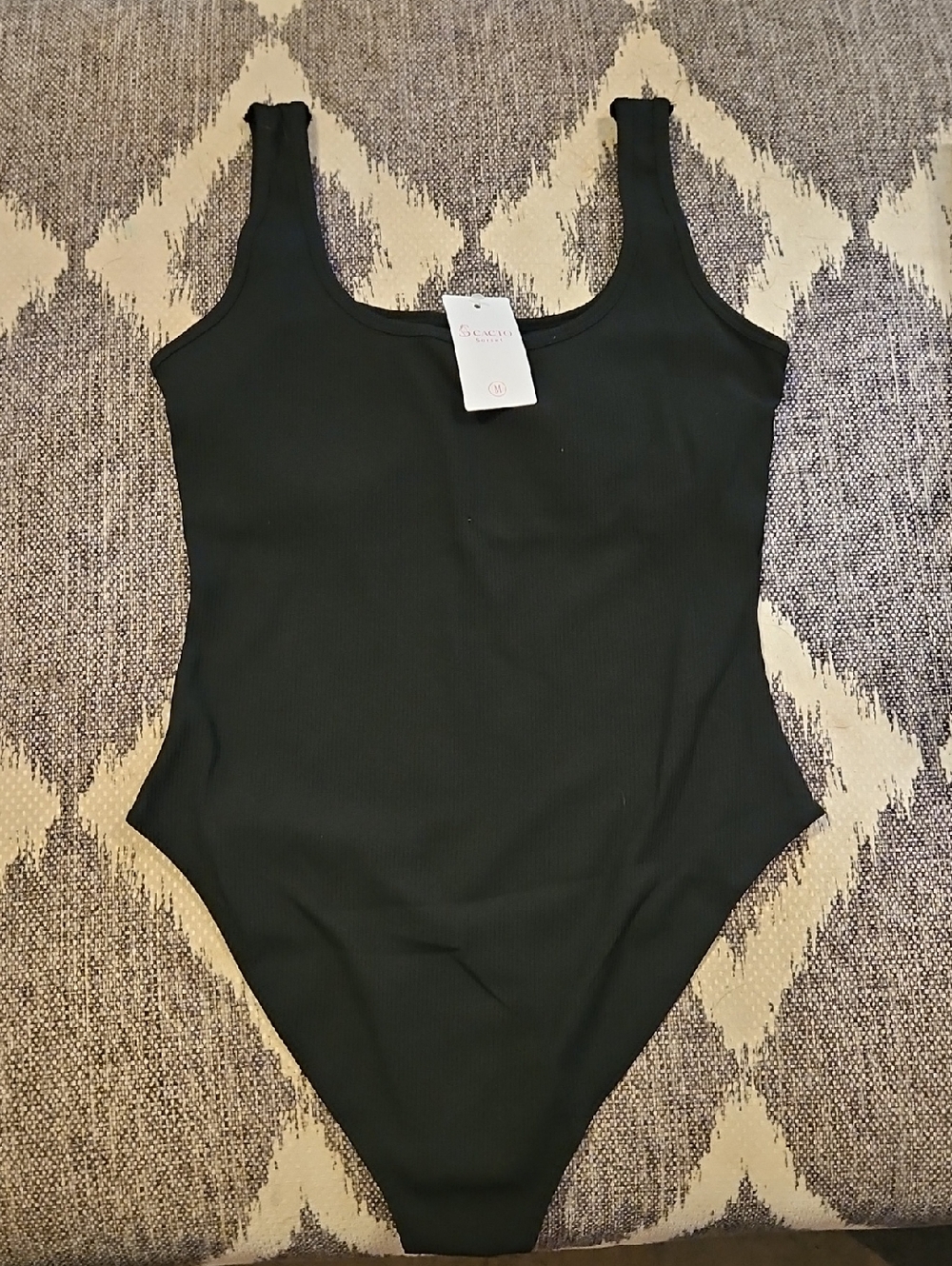 Classic Black Ribbed Body Suit